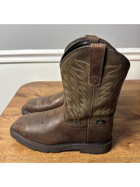 Ariat Groundbreaker MetGuard Steel Toe Men's Work Boots Brown Size 8 D